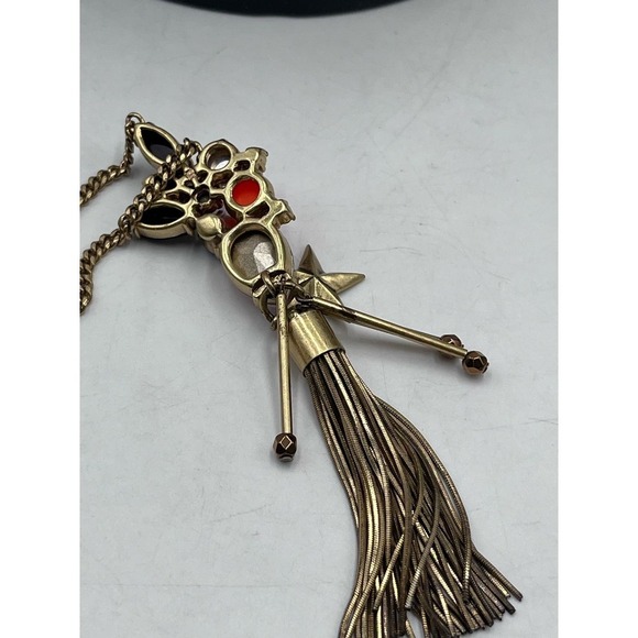 J.‎ Crew Iridescent Pink Rhinestone
Star Tassel Charm Pendant
Necklace - Picture 12 of 16